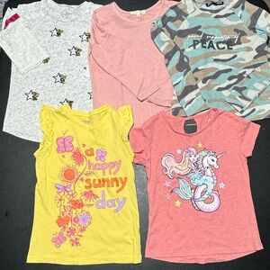 Girls Size 6 Lot of 5 Tops